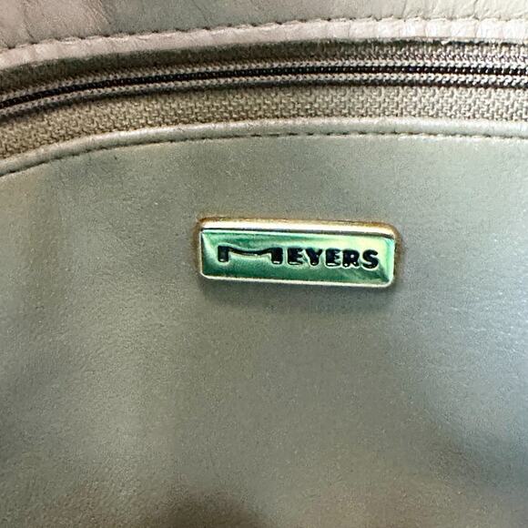 Meyers Vintage 80s Woven Leather Shoulder Bag Diamond Braided Hippie Retro Boho - Picture 4 of 16